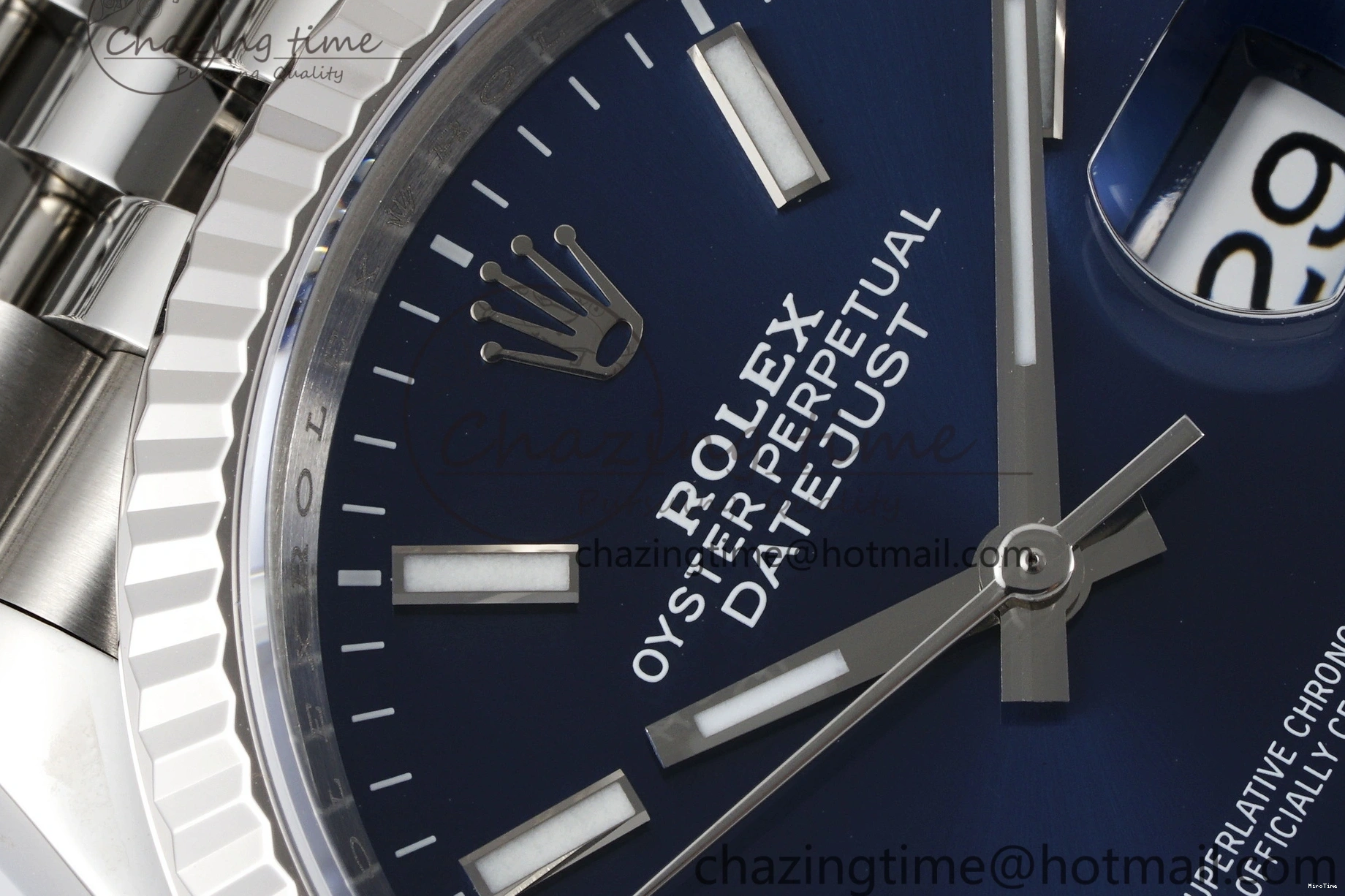 MiroTime 0214 BestValue DateJust 36 SS 116234 VSF 1:1 Best Edition 904L Steel Blue Stick Dial on Jubilee Bracelet VS 2091